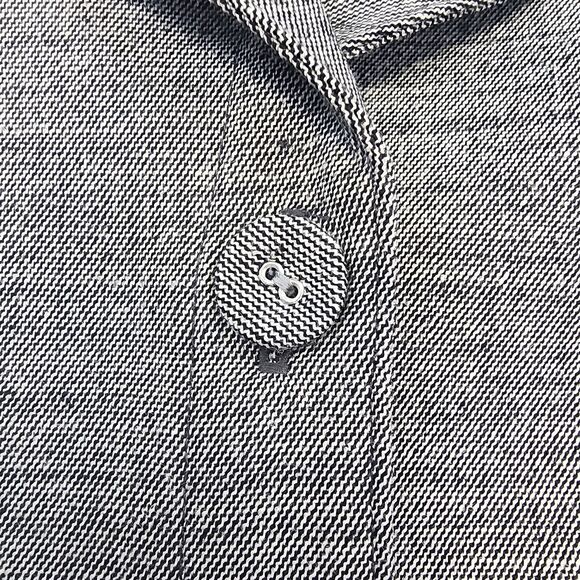 Vintage Pendleton Blazer Womens 14 Gray Virgin Wool Twill Belted Career Coat USA - Picture 13 of 16